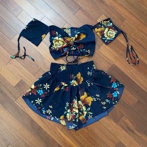 Crop top set
